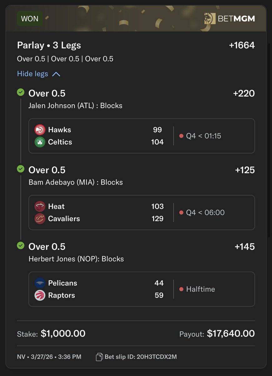 Verified betmgm kingcapsports slip